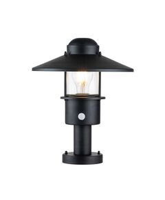 Стояща лампа Klampenborg 1xE27 Pedestal PIR Black Elstead Lighting KLAMPENBORG-PED-PIR-BK | Osvetlenieto.bg