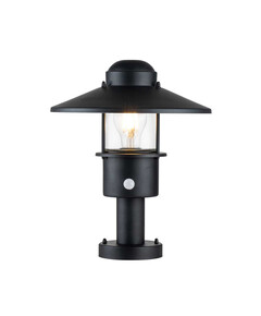 Стояща лампа Klampenborg 1xE27 Pedestal PIR Black Elstead Lighting KLAMPENBORG-PED-PIR-BK | Osvetlenieto.bg