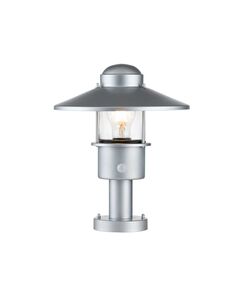 Стояща лампа Klampenborg 1xE27 Pedestal PIR Silver Elstead Lighting KLAMPENBORG-PED-PIR-SIL | Osvetlenieto.bg