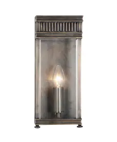 Външен аплик Holborn 1xE14 Half Lantern Small Dark Bronze Elstead Lighting HL7-S-DB | Osvetlenieto.bg