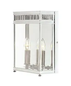 Външен аплик Holborn 2xE14 Half Lantern Medium Polished Chrome Elstead Lighting HL7-M-PC | Osvetlenieto.bg