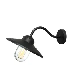 Външен аплик Klampenborg 1xE27 Black Elstead Lighting KLAMPENBORG-BK | Osvetlenieto.bg