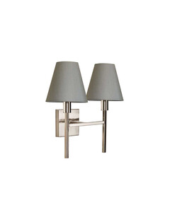 Аплик Lucerne 2xE14 Brushed Nickel Grey Shades Elstead Lighting LUCERNE-2xE14 | Osvetlenieto.bg
