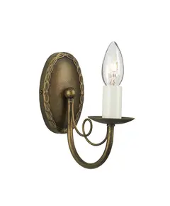 Аплик Minster 1xE14 Black Gold Patina Elstead Lighting MN1-BLK-GOLD | Osvetlenieto.bg