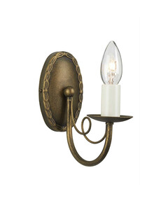 Аплик Minster 1xE14 Black Gold Patina Elstead Lighting MN1-BLK-GOLD | Osvetlenieto.bg