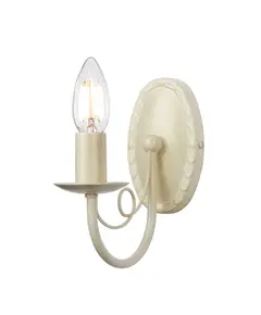 Аплик Minster 1xE14 Ivory Gold Patina Elstead Lighting MN1-IV-GOLD | Osvetlenieto.bg