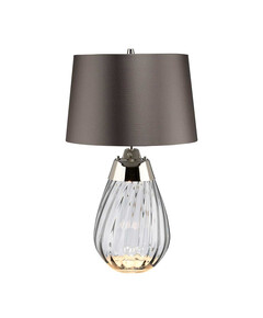 Настолна лампа Lena 2 Light Small Smoke-tinted Glass  Slate Shade Elstead Lighting LENA-TL-S-SMOKE | Osvetlenieto.bg