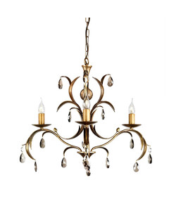 Полилей Lily 3xE14 Bronze Patina Elstead Lighting LL3-ANT-BRZ | Osvetlenieto.bg
