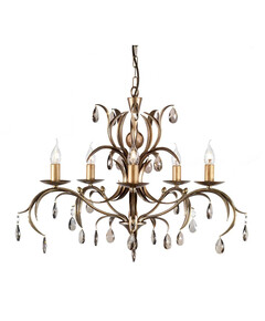 Полилей Lily 5xE14 Bronze Patina Elstead Lighting LL5-ANT-BRZ | Osvetlenieto.bg