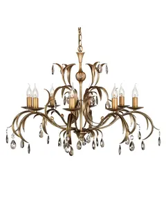 Полилей Lily 8xE14 Bronze Patina Elstead Lighting LL8-ANT-BRZ | Osvetlenieto.bg