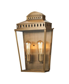 Външен аплик Mansion House 2xE27 Large Aged Brass Elstead Lighting MANSION-HOUSE-L-BR | Osvetlenieto.bg
