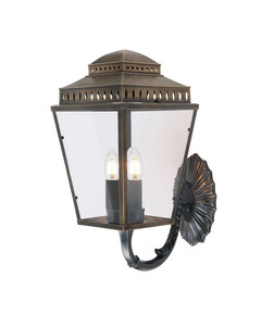 Външен аплик Mansion House 3xE14 Aged Brass Elstead Lighting MANSION-HOUSE-WB1-BR | Osvetlenieto.bg
