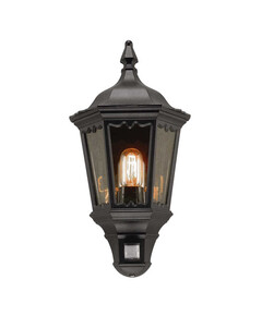 Външен аплик Medstead 1xE27 Half Lantern Black Elstead Lighting MD7-BLACK | Osvetlenieto.bg