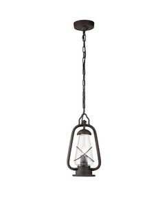 Външна висяща лампа Miners 1xE27 Old Bronze Elstead Lighting MINERS-CHN | Osvetlenieto.bg