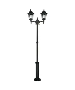 Градински стълб Parish 2xE27 Twin Black Elstead Lighting PR8-BLACK | Osvetlenieto.bg