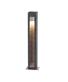 LED Градински стълб Parkstone Large Basalt Stone Stainless Steel Elstead Lighting PARKSTONE-BOL-A | Osvetlenieto.bg