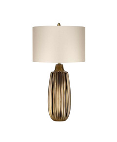 Настолна лампа Newham 1xE27 Large Bronze Ceramic  Pearl shade Elstead Lighting NEWHAM-TL-L | Osvetlenieto.bg