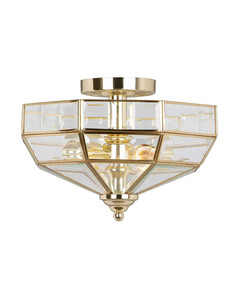 Плафон Old Park 2xE27 Polished Brass Elstead Lighting OLD-PARK-PB | Osvetlenieto.bg