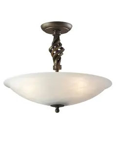 Плафон Pembroke 3xE14 Black Gold Elstead Lighting PB-SF-A-BLK-GOLD | Osvetlenieto.bg