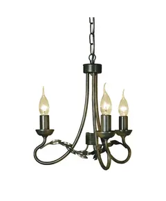 Полилей Olivia 3xE14 Black Gold Patina Elstead Lighting OV3-BLK-GOLD | Osvetlenieto.bg