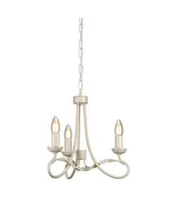 Полилей Olivia 3xE14 Ivory Gold Patina Elstead Lighting OV3-IVORY-GOLD | Osvetlenieto.bg
