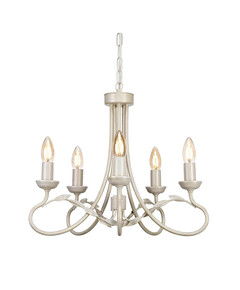 Полилей Olivia 5xE14 Ivory Gold Patina Elstead Lighting OV5-IVORY-GOLD | Osvetlenieto.bg