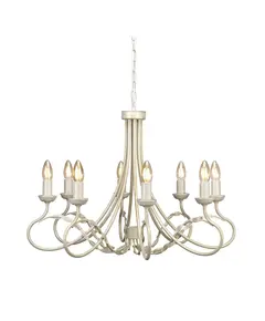 Полилей Olivia 8xE14 Ivory Gold Patina Elstead Lighting OV8-IVORY-GOLD | Osvetlenieto.bg