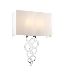 Аплик Rosa Large 2xE27 Polished Chrome Elstead Lighting ROSA-LARGE-PC | Osvetlenieto.bg