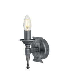 Аплик Saxon 1xE14 Black Silver Patina Elstead Lighting SAX1-BLK-SIL | Osvetlenieto.bg
