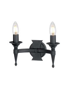 Аплик Saxon 2xE14 Black Elstead Lighting SAX2-BLK | Osvetlenieto.bg