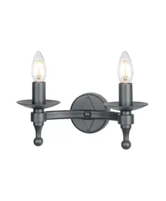 Аплик Warwick 2xE14 Graphite Black Elstead Lighting WR2-GRAPHITE | Osvetlenieto.bg