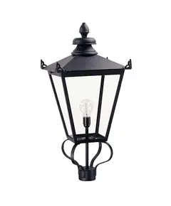 Градински стълб Wilmslow 1xE27 Lantern Head Only Black Elstead Lighting WSLL1-BLACK | Osvetlenieto.bg