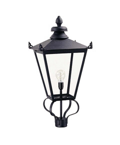 Градински стълб Wilmslow 1xE27 Lantern Head Only Black Elstead Lighting WSLL1-BLACK | Osvetlenieto.bg