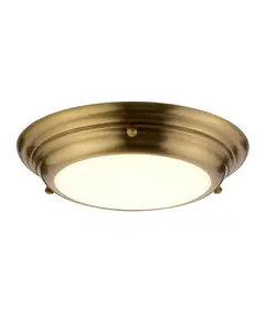 LED Плафон Welland Mini LED Aged Brass Elstead Lighting WELLAND-F-S-AB | Osvetlenieto.bg