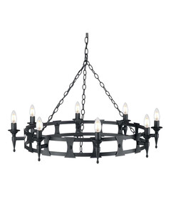 Полилей Saxon 8xE14 Black Elstead Lighting SAX8-BLK | Osvetlenieto.bg