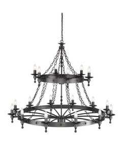Полилей Warwick 18xE14 Graphite Black Elstead Lighting WR18-GRAPHITE | Osvetlenieto.bg