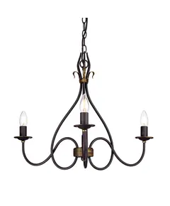 Полилей Windermere 3xE14 Rust Gold Elstead Lighting WM3 | Osvetlenieto.bg