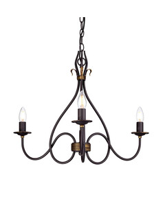 Полилей Windermere 3xE14 Rust Gold Elstead Lighting WM3 | Osvetlenieto.bg