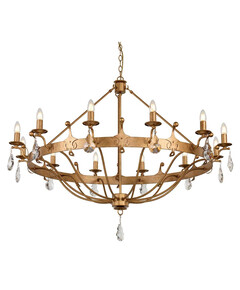 Полилей Windsor 12xE14 Gold Patina Elstead Lighting WINDSOR12-GOLD | Osvetlenieto.bg