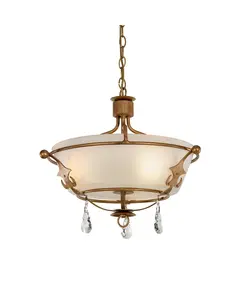 Полилей Windsor 3xE27 Gold Patina Elstead Lighting WINDSOR-SF-GOLD | Osvetlenieto.bg