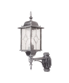 Външен аплик Wexford 1xE27 Up Black Silver Elstead Lighting WX1 | Osvetlenieto.bg