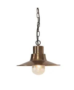 Външна висяща лампа Sheldon 1xE27 Aged Brass Elstead Lighting SHELDON-CH-BR | Osvetlenieto.bg