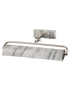 Аплик за картина Winchfield 2xE14 Medium Polished Nickel & White Marble Effect Elstead Lighting WINCHFIELD-PLM-PN-WM | Osvetlenieto.bg