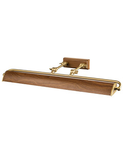 Аплик за картина Winchfield 4xE14 Large Aged Brass & Oak Effect Elstead Lighting WINCHFIELD-PLL-AB-OAK | Osvetlenieto.bg