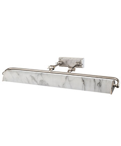 Аплик за картина Winchfield 4xE14 Large Polished Nickel & White Marble Effect Elstead Lighting WINCHFIELD-PLL-PN-WM | Osvetlenieto.bg