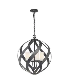 Външна висяща лампа Blacksmith 4xE14 Outdoor Old Black Quoizel QN-BLACKSMITH-4P-OBK | Osvetlenieto.bg