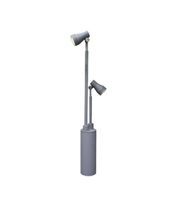 LED Градинска лампа Beta Double Head Post Spotlight Matt Silver GZ-BETA10 | Osvetlenieto.bg