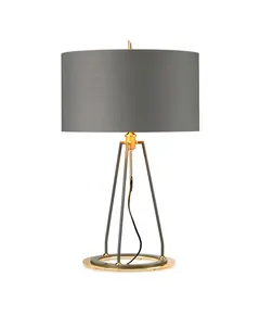 Настолна лампа Ferrara 1xE27 Dark Grey Polished Gold Elstead Lighting FERRARA-TL-GPG | Osvetlenieto.bg