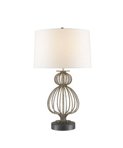 Настолна лампа Lafitte 1xE27 Distressed Silver Gilded Nola GN-LAFITTE-TL-SV | Osvetlenieto.bg