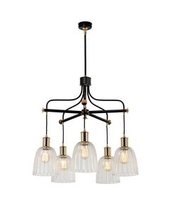 Полилей Douille 5xE27 Black Polished Brass Elstead Lighting DOUILLE5-BPB | Osvetlenieto.bg